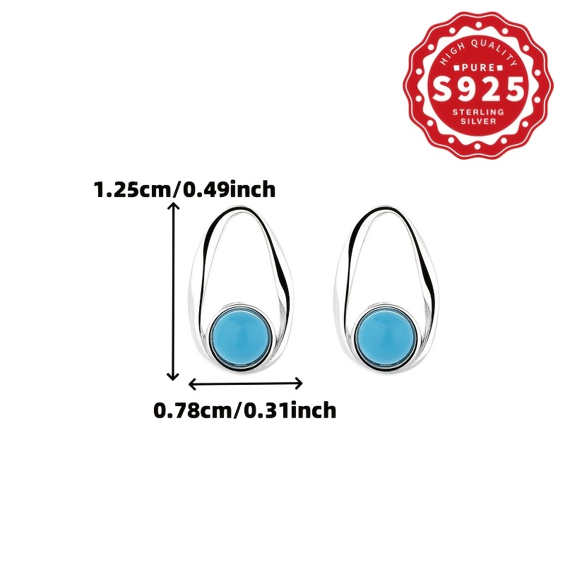 Women's 925 Sterling Silver Irregular Hollow Round Bead Earrings